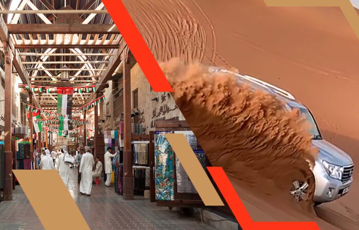 Morning desert safari in Dubai combined with a shopping tour for a complete and unforgettable experience of the stunning sand dunes and vibrant shopping district.